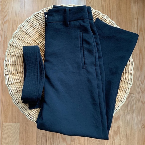 Aritzia Wilfred Tie-Front Pants in Black - Picture 2 of 8